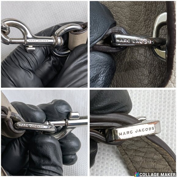 Marc Jacobs Recruit Saddle Leather Bag In Beige Made in Vietnam - Picture 10 of 15